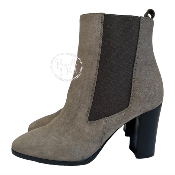 Christian Louboutin Crosta Verabotta 85 Chelsea Boots Grey Black Ankle Booties - Picture 2 of 11